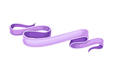 Purple Blank Ribbon Banner Vector Illustration On White Background