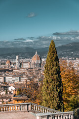 Wall Mural - City break in Italy, in the city of Florence in autumn