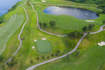 Sticker - Top view of the golf court