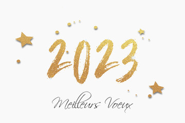 Sticker - 2023 - Meilleurs vœux - Bonne année	