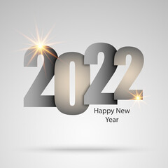 Wall Mural - New Year background with abstract numbers in dark design