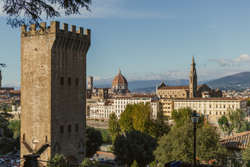 Wall Mural - City break in Italy, in the city of Florence in autumn