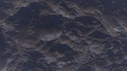  3d render of abstract planet surface with high detailed relief