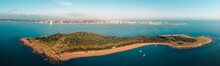 Isla Gorriti, Punta Del Este En Uruguay Desde Drone. 