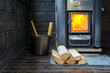 Lighting a traditional wood-burning sauna stove is a best part of the Finnish saunabathing ritual.