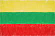 lithuania painted flag