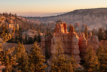 Bryce Canyon National Park In The Morning Hiking