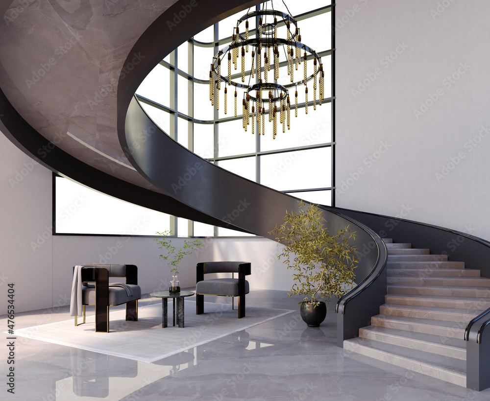 3d rendering,3d illustration, Interior Scene and Mockup,Modern-style ...
