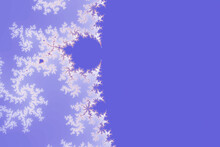 Shining Blue And Purple With Shades Of Red Fractal Pattern With Space For Text