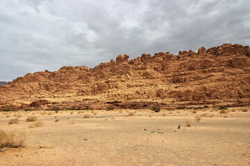 Sticker - Wadi Disah, Al Shaq canyon, Saudi Arabia