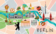 Berlin City Map. Vector Illustration.