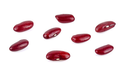 Wall Mural - red beans isolated on the white background