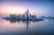 © JCB - Pudong skyline at sunrise, Shanghai, China