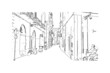 © dhanu3182 - Building view with landmark of Lecce is a city in Italy. Hand drawn sketch illustration in vector.