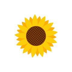 Wall Mural - sunflower logo icon design template vector