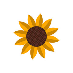 Wall Mural - sunflower logo icon design template vector