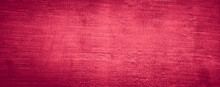 Red Abstract Painted Concrete Wall Texture Background