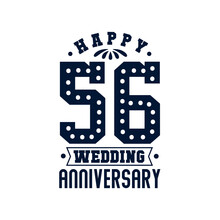 56 Anniversary Celebration, Happy 56th Wedding Anniversary