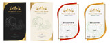 Fototapeta Konie - Red and white wine label. Special collection best quality grape varieties and premium wine brand