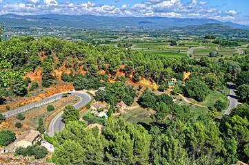 Wall Mural - ⁨Roussillon⁩, ⁨Provence-Alpes-Côte d'Azur⁩, ⁨France⁩