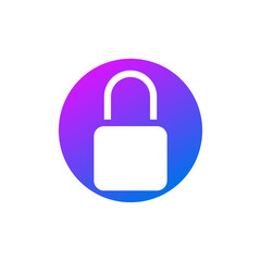 Wall Mural - Padlock icon