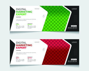 Wall Mural - business marketing Facebook cover template fully editable. Social media post, cover banner, webinar,web banner