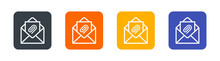 Email With Attached File Vector Illustration.