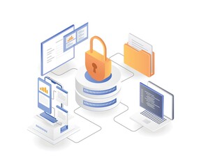 Poster - Server data security lock