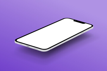 Smartphone mockup. New device template. Vector illustration