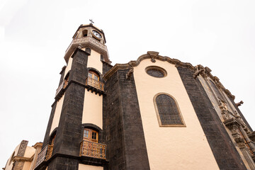 Wall Mural - Church in La Orotava on a cloudy day, Tenerife