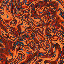 Abstract Golden Yellow Brown Psychedelic Liquid Swirl Marble Marmer Background Pattern