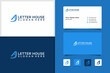 © Adi - house logo, house initials j and business card design template premium vector