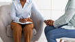 © Prostock-studio - Professional support for people with mental problems. Therapist providing psychological help to female patient, closeup