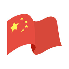 Wall Mural - china flag waving