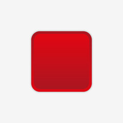 red volumetric button in neomorphism, neumorphism style. Designed for websites, mobile apps and other developers. Vector illustration