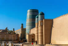 Uzbekistan, City Of Khiva, The Famous Unfinished Minaret Kalta Minor