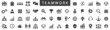 © warmworld - Teamwork and Business people icons set. People group. Teamwork flat icon collection. Vector