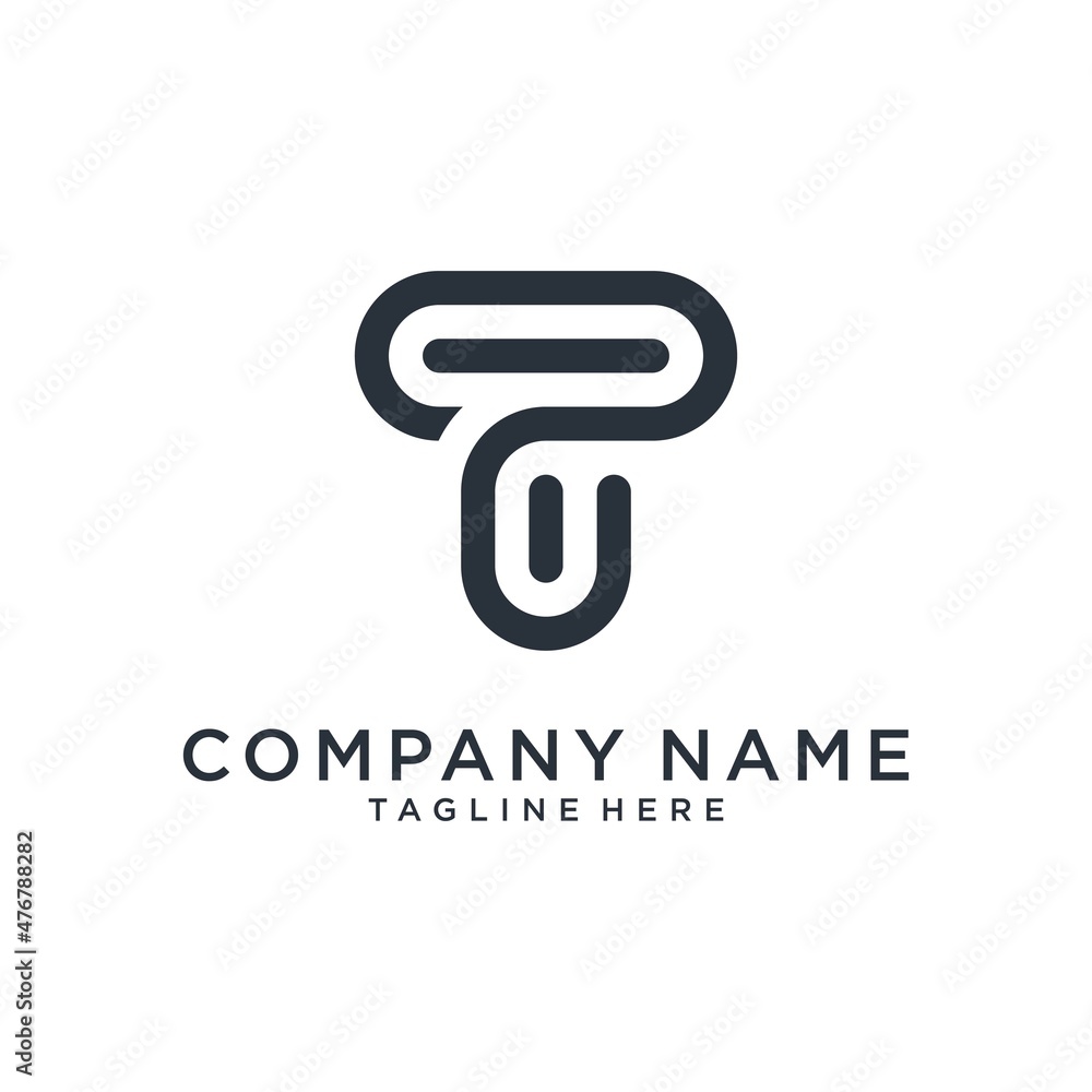 Initial letter T logo design vector template. Stock Vector | Adobe Stock
