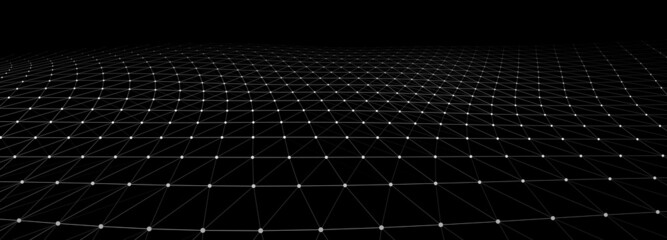 Wall Mural - network or connection. abstract digital background of points and lines. glowing plexus. big data. ab
