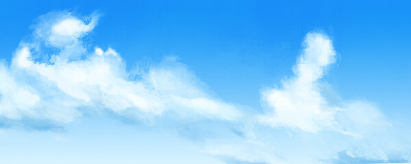 Wall Mural - sunny day anime cloud painterly 1