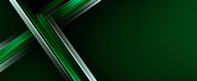 Background With Black Blank Space And Green Line
