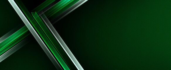 background with black blank space and green line