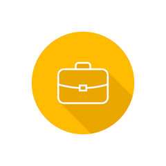 Poster - Briefcase flat icon with shadow