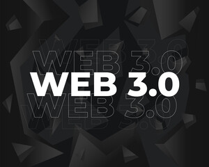 Wall Mural - web 3.0 decentralized internet, vector illustration