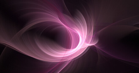 Wall Mural - abstract colorful pink and white fire shapes on a dark background. fantastic light effect. festive w