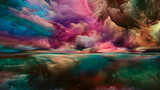 Fototapeta Przestrzenne - Colorful Land and Sky
