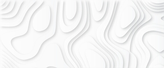 Abstract background with waves. Abstract papercut and multi layer cutout geometric pattern on vector, Abstract soft white background with waves, textured Papercut | background | abstract background|