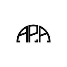 APA Letter Logo Design On White Background. APA Creative Initials Letter Logo Concept. APA Letter Design. 