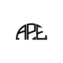 APE Letter Logo Design On White Background. APE Creative Initials Letter Logo Concept. APE Letter Design. 