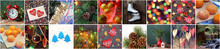 New Year Banner, Christmas Background Of Festive Pictures.